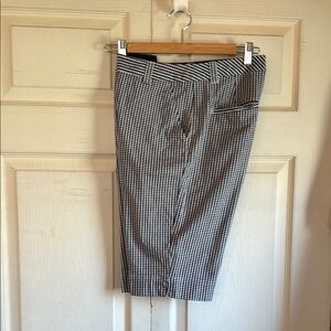 Women’s Black and White gingham shorts